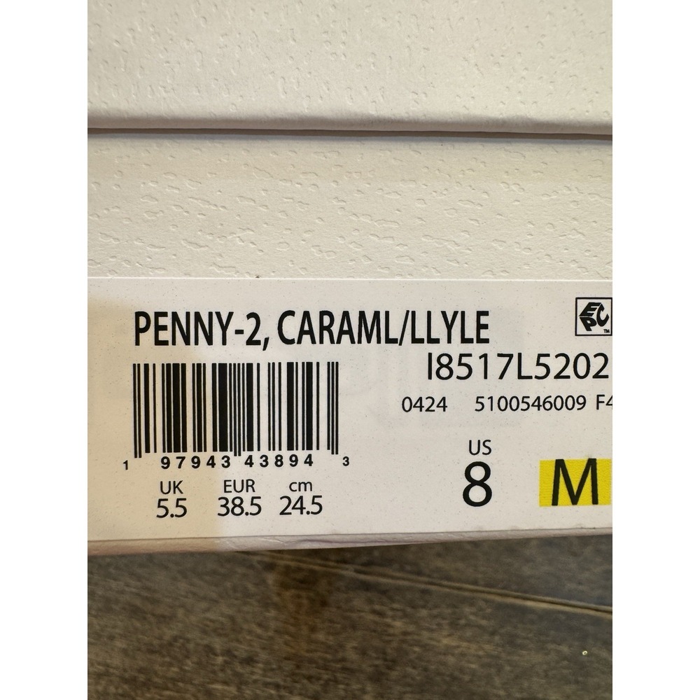 Veronica Beard Penny-2 leather loafers in a two-tone caramel and lily Size 8 - Picture 10 of 11